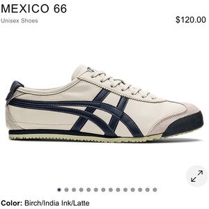 Onitsuka Tiger Mexica 66 Shoes Birch/India Ink/Latte Sz 9.5 Men’s/11 Women’s